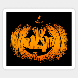 Halloween Pumpkin head design, Cool pumpkin drawing Sticker